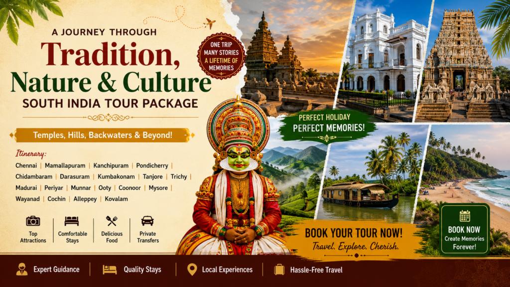 Great South India Tour 26 Days