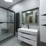 Glass shower door bel air
