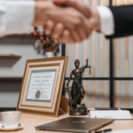 Two people shaking hands