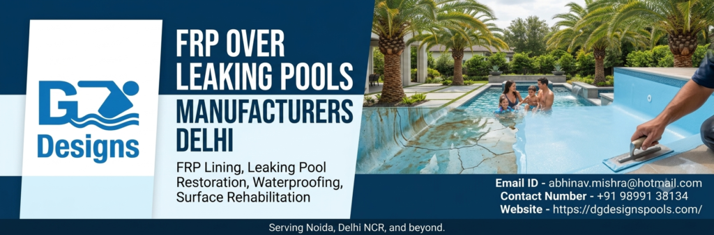 frp over leaking pools manufacturers delhi