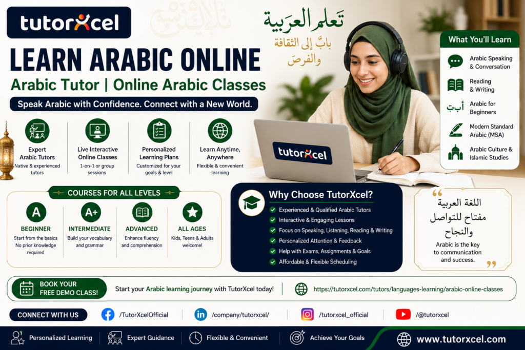 Learn Arabic Online with Expert Arabic Tutor Support
