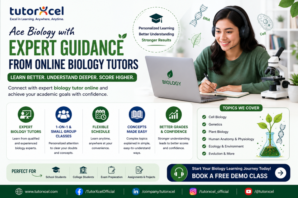 Personalized Online Biology Classes by TutorXcel