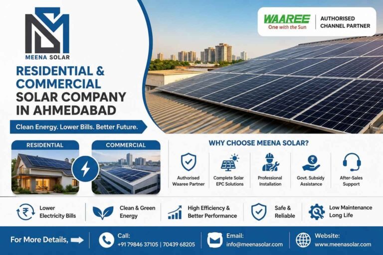 Residential and Commercial Solar Company in Ahmedabad - Meena Solar