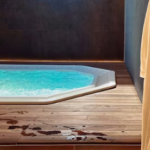 Luxury hot tub designed for relaxation and hydrotherapy