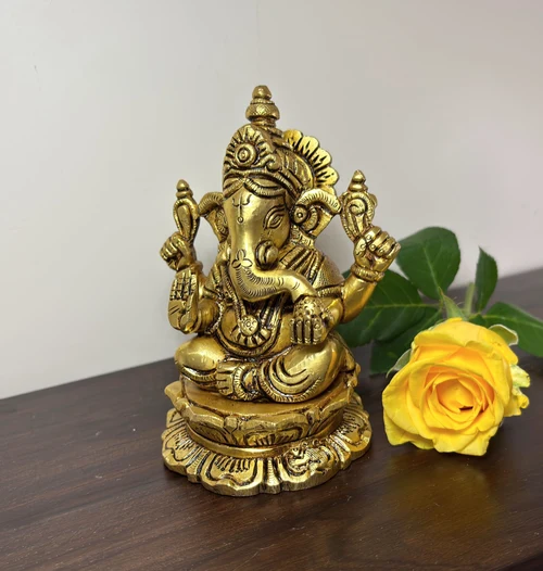 brass ganpati murti