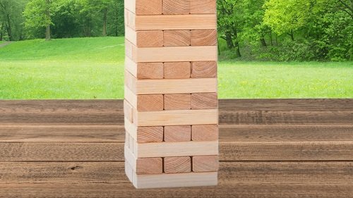 Giant Jenga With Logo