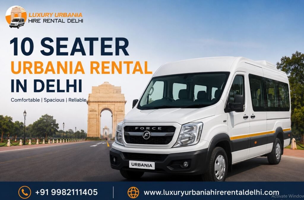 10 Seater Urbania Rental in Delhi