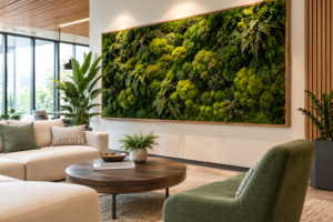 How Preserved Moss Wall Art Brings Nature Into Modern Interiors