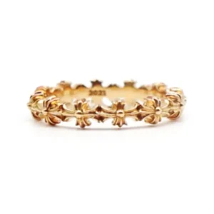 Chrome-Hearts-22K-Gold-Tiny-E-Plus-Brand-Ring-1