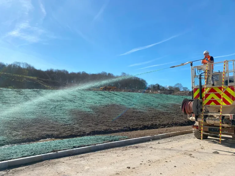 Commercial hydroseeding services