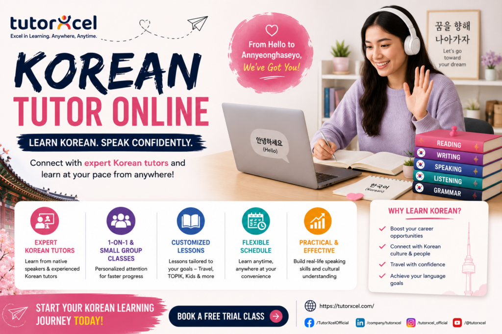 Korean Tutor Online Learn Korean with Personalized Lessons That Fit Your Goals