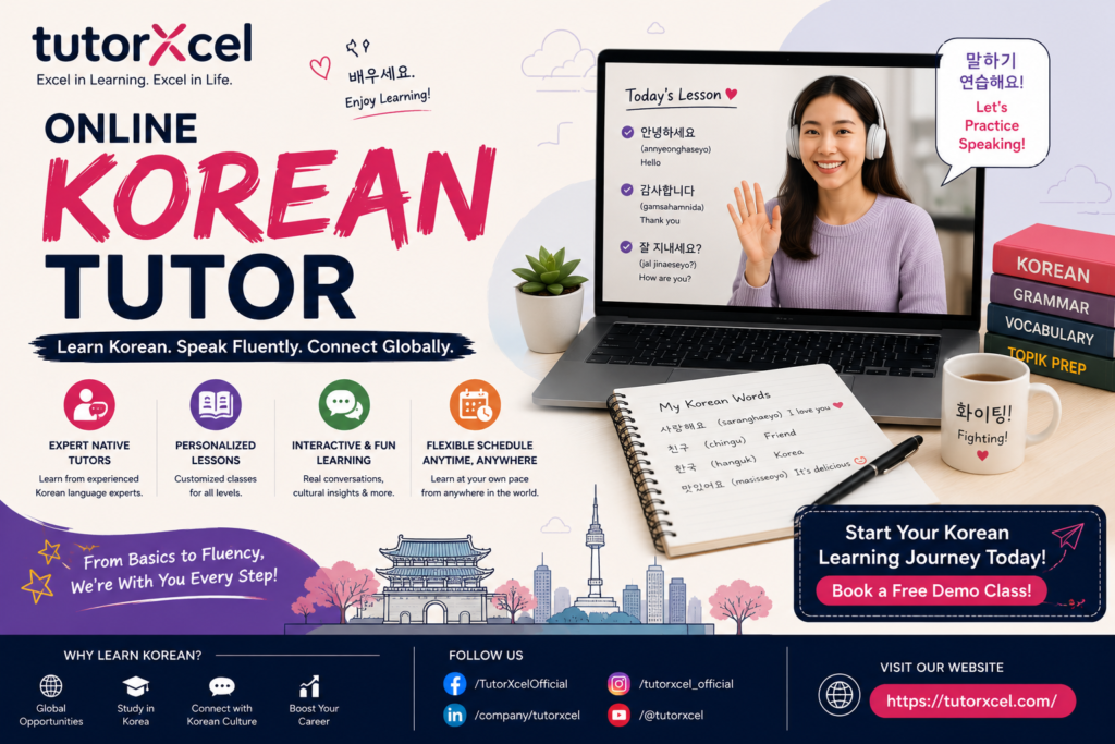 TutorXcel Online Korean Tutor for Language Learning