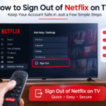sign out on tv