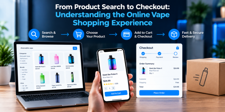 From Product Search to Checkout: Understanding the Online Vape Shopping Experience