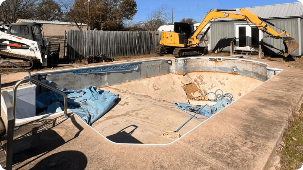 plano pool demolition