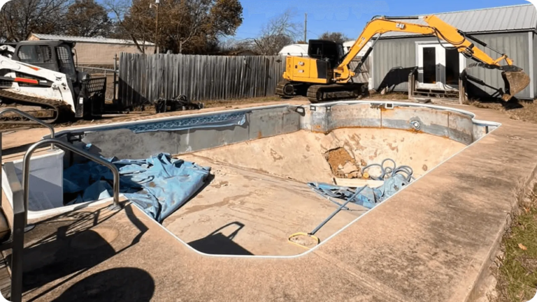 plano pool demolition