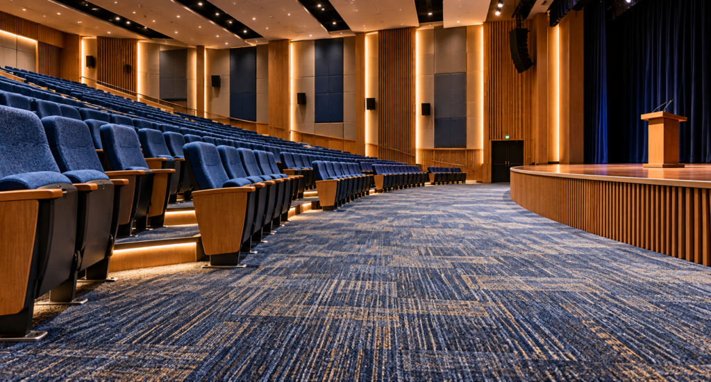 Auditorium Carpet Manufacturers: Selecting Hall Flooring That Balances Durability, Style, and Acoustics