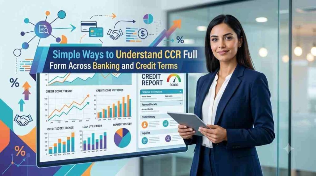 Infographic of CCR full forms in banking and credit