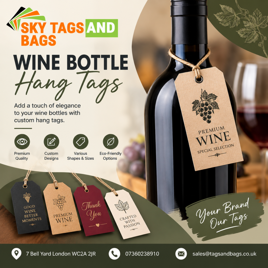 wine bottle hang tags