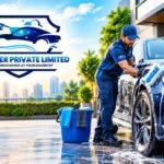 ASR Super express car wash service featuring foam wash, basic foam wash with polish, deep cleaning, and car detailing