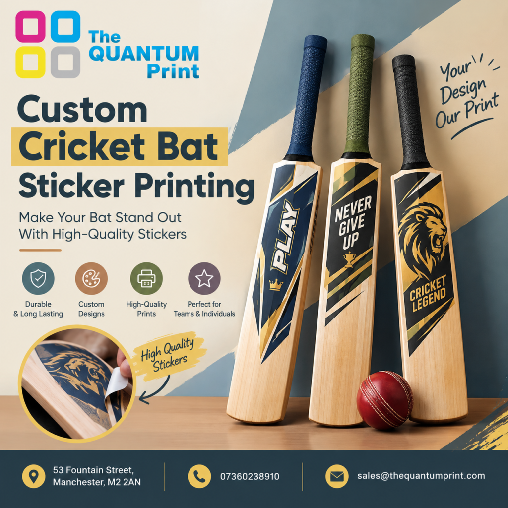 cricket bat sticker printing