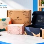 Custom printed boxes for small businesses featuring colorful designs, branded packaging, and custom box printing options.