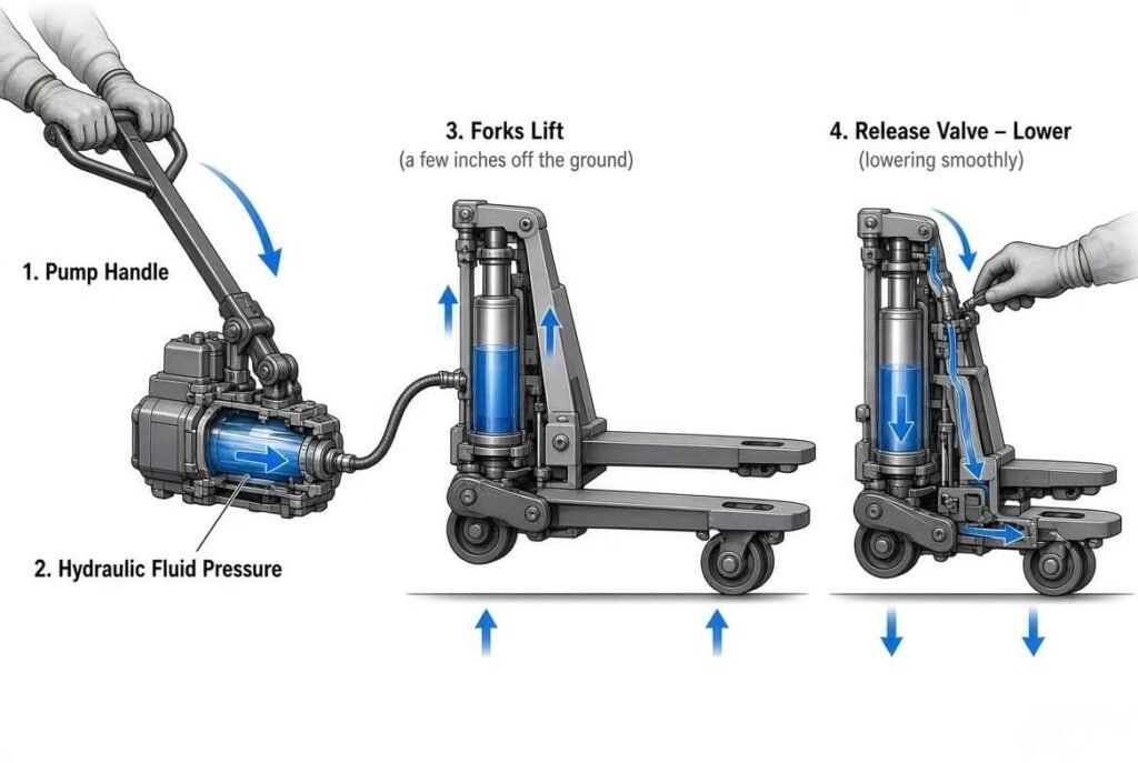 Hydraulic Floor Crane