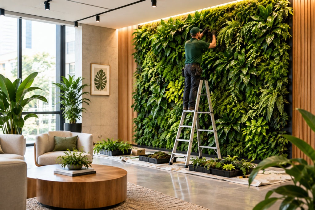 Green Wall Installation