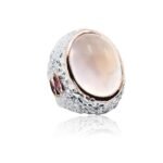 Rose Quartz Cabochon Ring