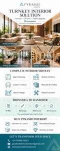 Turnkey Interior Solution for Homes, Offices and Retail Spaces in Ahmedabad - Pyramid Interior
