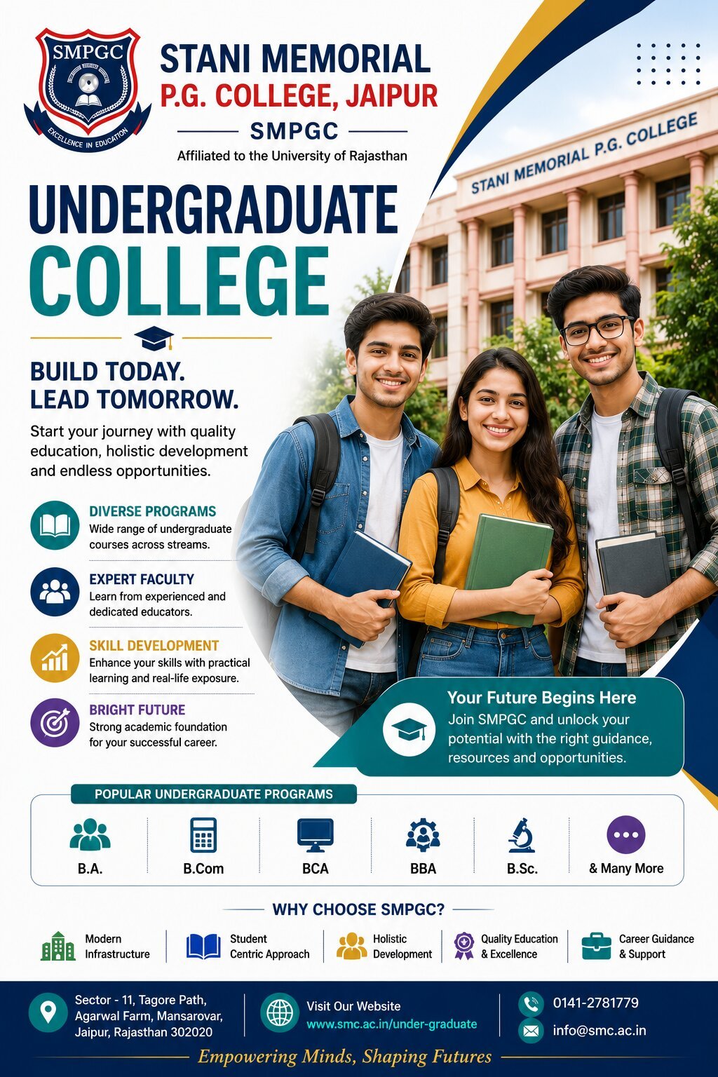 top college for under graduation in Jaipur | SMPGC