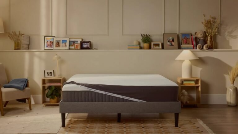Emma mattress king size designed for spacious sleeping comfort and bedroom relaxation
