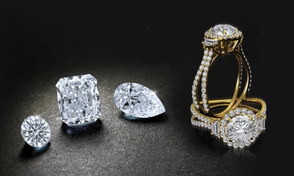 lab grown diamond engagement ring